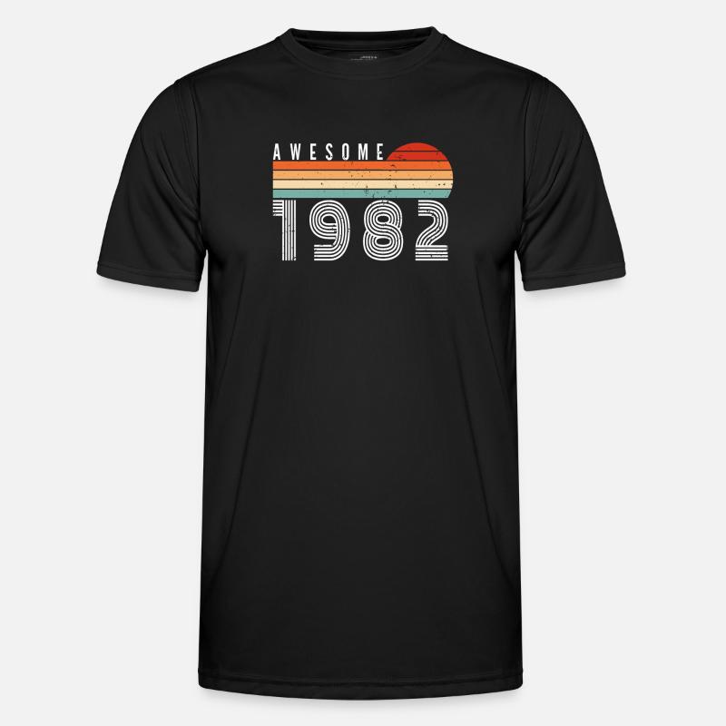 1982 Birthday - Men's Functional T-Shirt - black