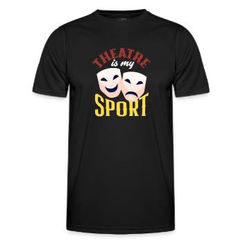 Drôle d’acteur Actrice Cadeau - T-shirt sport Homme - noir - Devant - AI Model Male 178 dark (178cm)