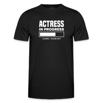Drôle d’acteur Actrice Cadeau - T-shirt sport Homme - noir - Devant - AI Model Male 178 dark (178cm)