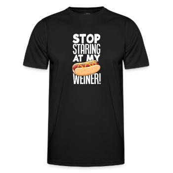 Hot Dog Hot Dogs Liebhaber Geschenk - Männer Funktions-T-Shirt - Schwarz - Vorne - AI Model Male 178 dark (178cm)