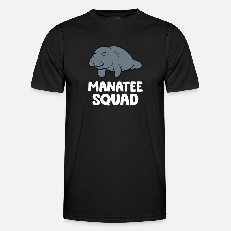Manatee Squad Team Manatee - Men's Functional T-Shirt - black