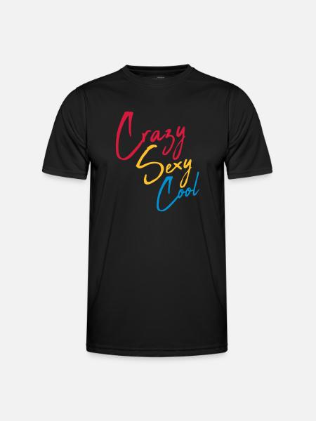 crazy sexy cool design - Men's Functional T-Shirt - black