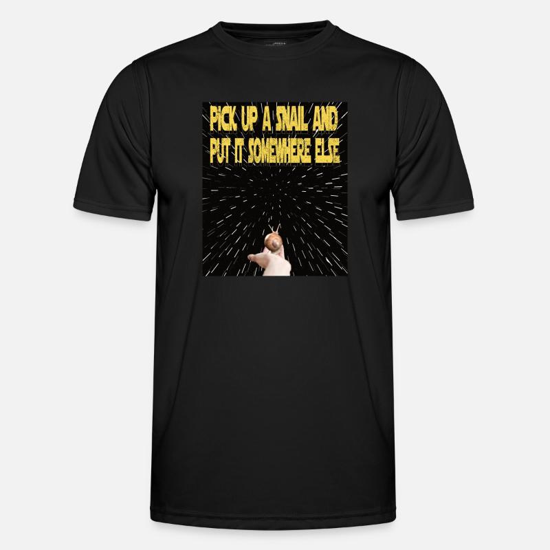 Space Snail Space Snail Lifting - Men's Functional T-Shirt - black