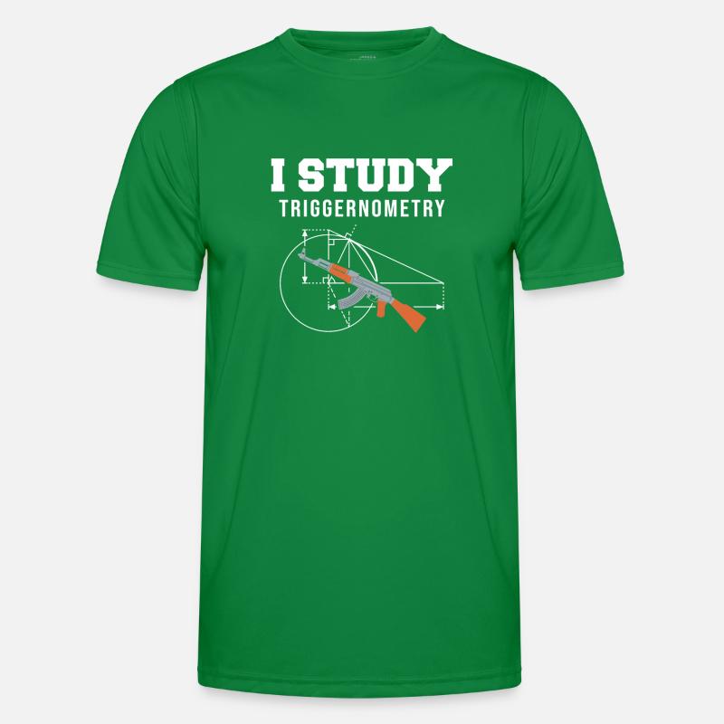 I Study Triggernometry - Gun Lover Shooting Range Männer Funktions-T-Shirt