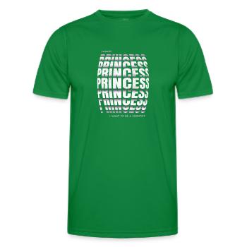 Oubliez princesse je veux être une fille scientifique - T-shirt sport Homme - vert - Devant - AI Model Male 178 dark (178cm)