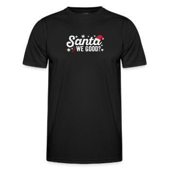 Funny Matching Familie Gruppe Weihnachten Pyjamas - Männer Funktions-T-Shirt - Schwarz - Vorne - AI Model Male 178 dark (178cm)