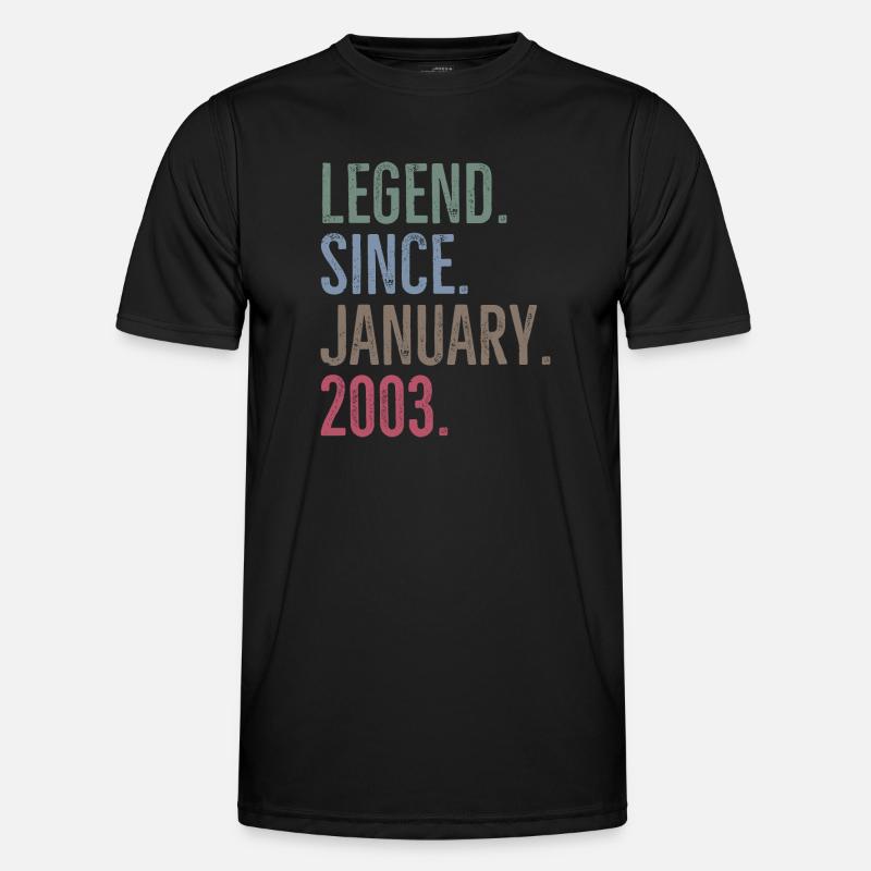 Legend Since January 2003 - Men's Functional T-Shirt - black
