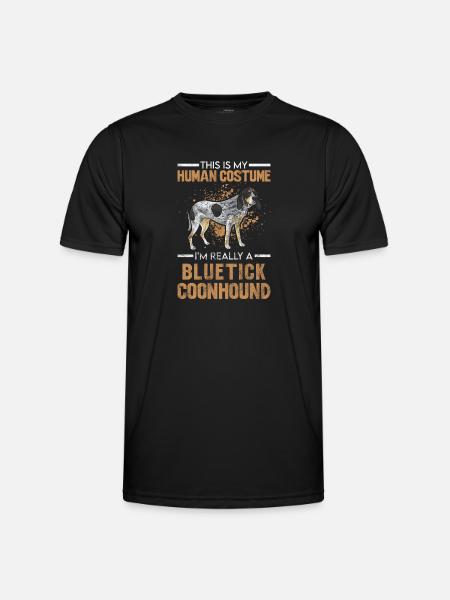 Bluetick Coonhound Gift Funny Saying - Men's Functional T-Shirt - black