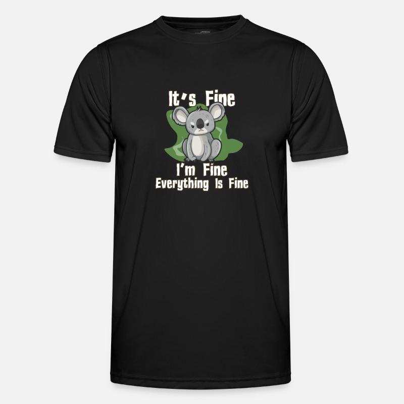 Es geht mir gut Alles gut Koala Männer Funktions-T-Shirt