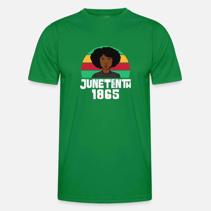 Juneteenth 1865 Black History Männer Funktions-T-Shirt