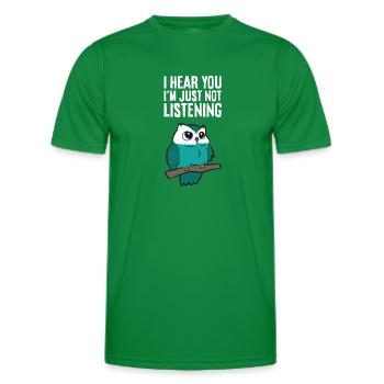 Ich höre dich, ich höre nur nicht zu Niedliche - Männer Funktions-T-Shirt - Kelly Green - Vorne - AI Model Male 178 dark (178cm)