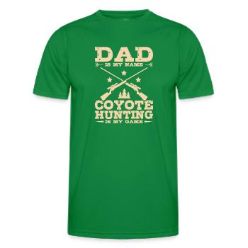 Chasseurs de coyotes - T-shirt sport Homme - vert - Devant - AI Model Male 178 dark (178cm)