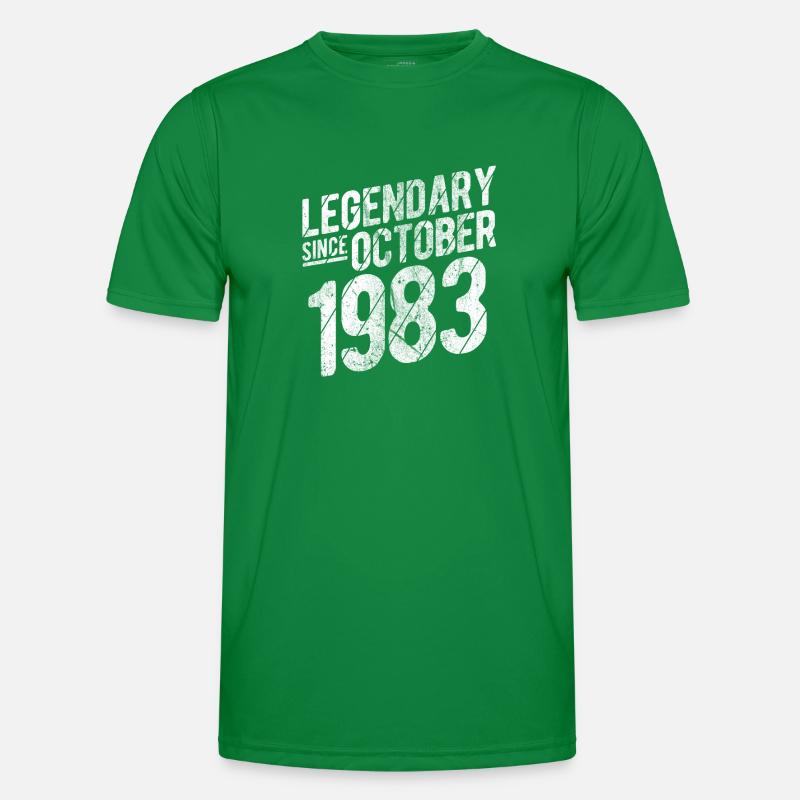40th Birthday Gift Legendary Since October 1983 40 Männer Funktions-T-Shirt