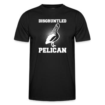 Pelikan Pelikane Vögel Wasservogel - Männer Funktions-T-Shirt - Schwarz - Vorne - AI Model Male 178 dark (178cm)