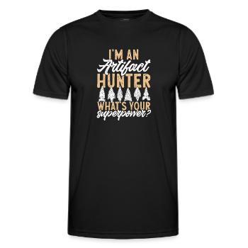 Arrowhead Hunting Arrowhead Collector - Men's Functional T-Shirt - black - Front - AI Model Male 178 dark (178cm)
