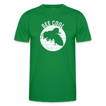 Bee Cool Bienen Imker Nachhaltigkeit Klimaschutz U - Männer Funktions-T-Shirt - Kelly Green - Vorne - AI Model Male 178 dark (178cm)