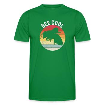 Bee Cool Bienen Imker Nachhaltigkeit Klimaschutz G - Männer Funktions-T-Shirt - Kelly Green - Vorne - AI Model Male 178 dark (178cm)