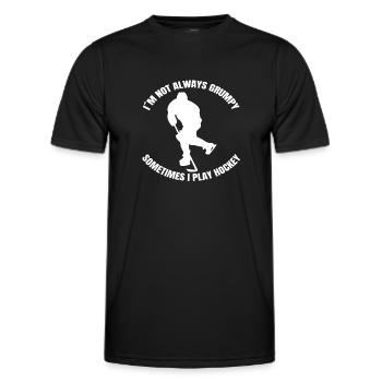 Eishockey Geschenk Eishockeyteam Wintersport - Männer Funktions-T-Shirt - Schwarz - Vorne - AI Model Male 178 dark (178cm)