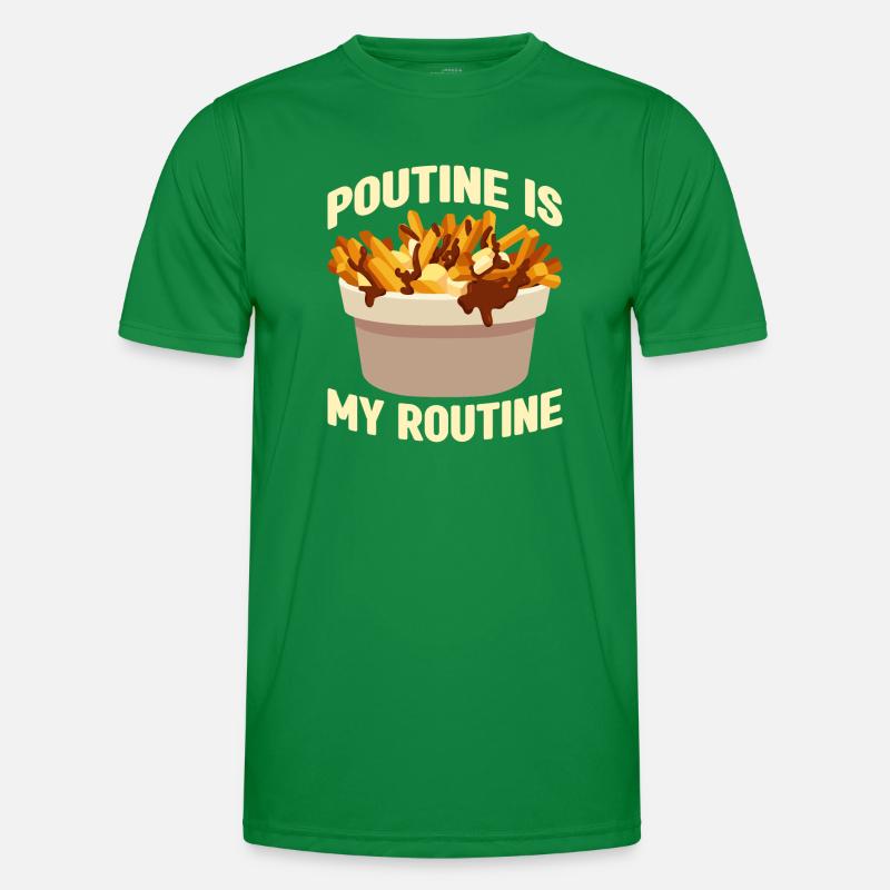 Poutine Canada Fast Food Specialty Men's Functional T-Shirt