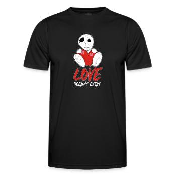 L’amour n’existe pas | | de vêtements Emo Emocore Goth Do - T-shirt sport Homme - noir - Devant - AI Model Male 178 dark (178cm)