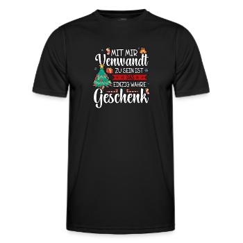 Weihnachten - Männer Funktions-T-Shirt - Schwarz - Vorne - AI Model Male 178 dark (178cm)