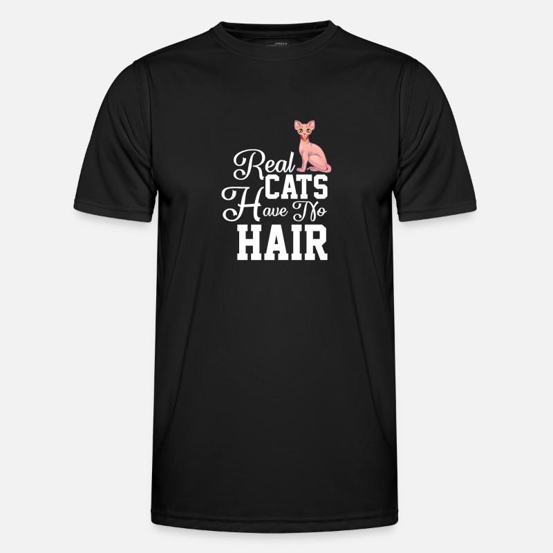 Sphynx Cat 1 - Männer Funktions-T-Shirt - Schwarz