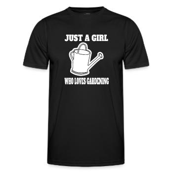 Gardener Girl Garden Orchard Hobby Gardener - Men's Functional T-Shirt - black - Front - AI Model Male 178 dark (178cm)
