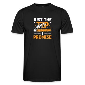 Just The Tip Funny Cigar Smoker Cigar Smoking - Männer Funktions-T-Shirt - Schwarz - Vorne - AI Model Male 178 dark (178cm)