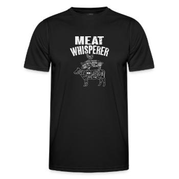 Butcher Butcher Butcher Butcher’s Gift - T-shirt sport Homme - noir - Devant - AI Model Male 178 dark (178cm)