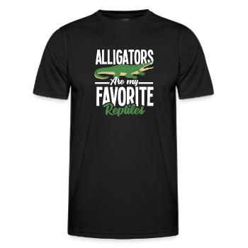 Alligator Alligator Crocodile Crocodile - T-shirt sport Homme - noir - Devant - AI Model Male 178 dark (178cm)