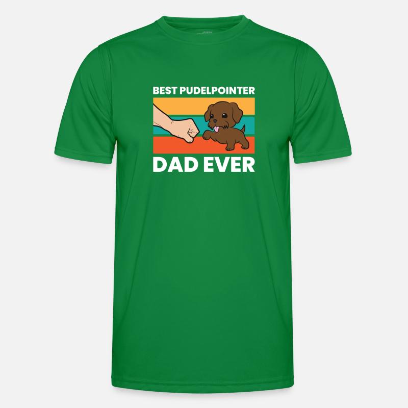 Best Pudelpointer Dad Ever Männer Funktions-T-Shirt