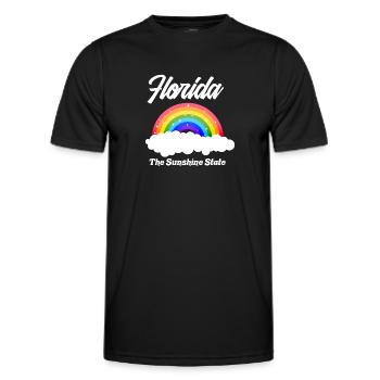 Floride - T-shirt sport Homme - noir - Devant - AI Model Male 178 dark (178cm)
