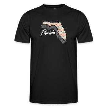Floride - T-shirt sport Homme - noir - Devant - AI Model Male 178 dark (178cm)