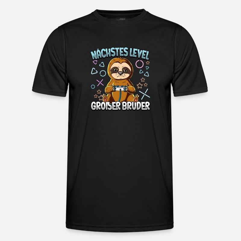Nächstes Level Großer Bruder - Männer Funktions-T-Shirt - Schwarz