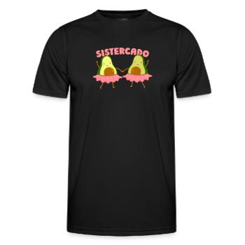 Schwester - Männer Funktions-T-Shirt - Schwarz - Vorne - AI Model Male 178 dark (178cm)