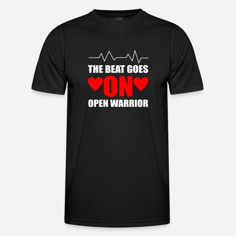 Open Heart Surgery Gift - Men's Functional T-Shirt - black