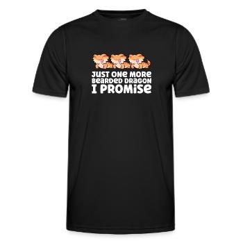 Nur noch eine Bartagame Ich verspreche - Männer Funktions-T-Shirt - Schwarz - Vorne - AI Model Male 178 dark (178cm)