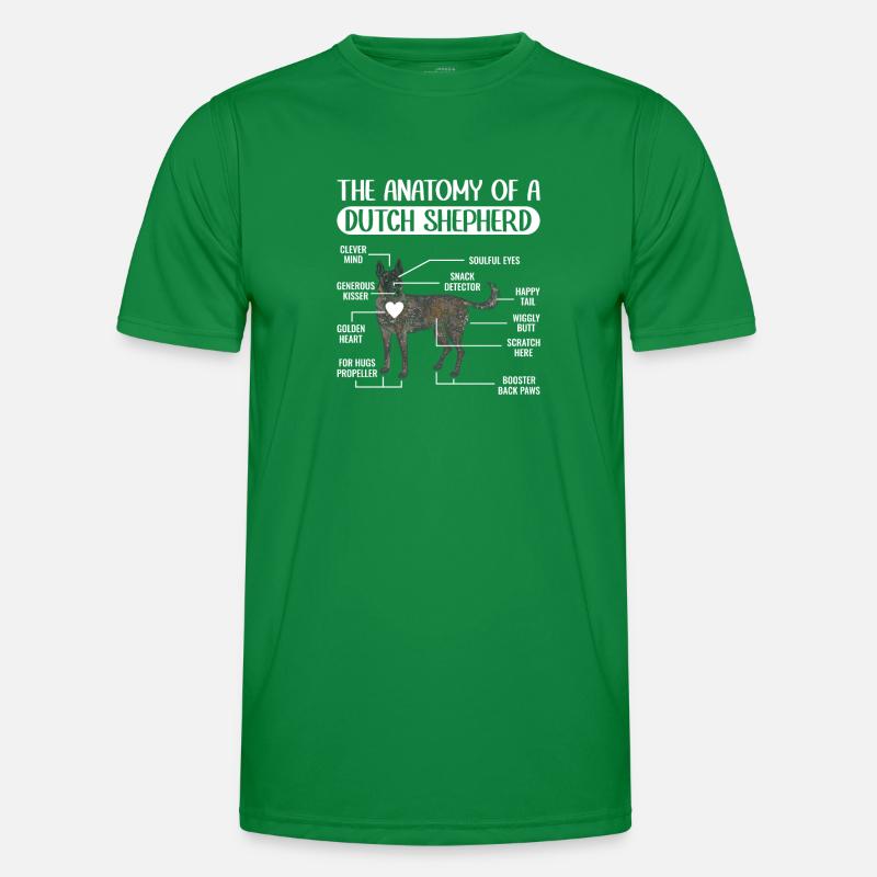 Holländischer Schäferhund Dutch Shepherd Männer Funktions-T-Shirt