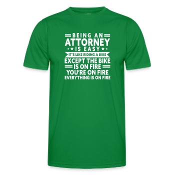 Prozessanwalt Anwalt Rechtsanwalt - Männer Funktions-T-Shirt - Kelly Green - Vorne - AI Model Male 178 dark (178cm)
