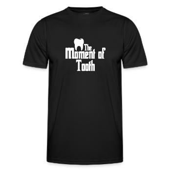 Technicien de laboratoire dentaire Technicien dentaire - T-shirt sport Homme - noir - Devant - AI Model Male 178 dark (178cm)