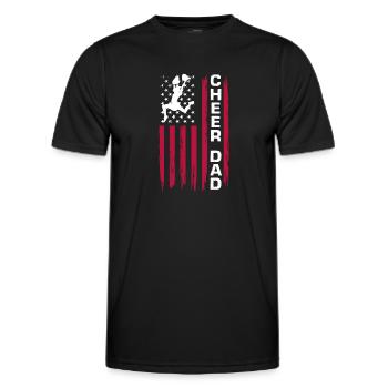 Lustiges Cheerleader Cheerleading Geschenk - Männer Funktions-T-Shirt - Schwarz - Vorne - AI Model Male 178 dark (178cm)