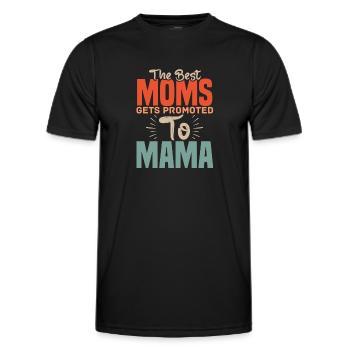 Beste Mütter, Die Zur Mama Mama Mama Müttern - Männer Funktions-T-Shirt - Schwarz - Vorne - AI Model Male 178 dark (178cm)