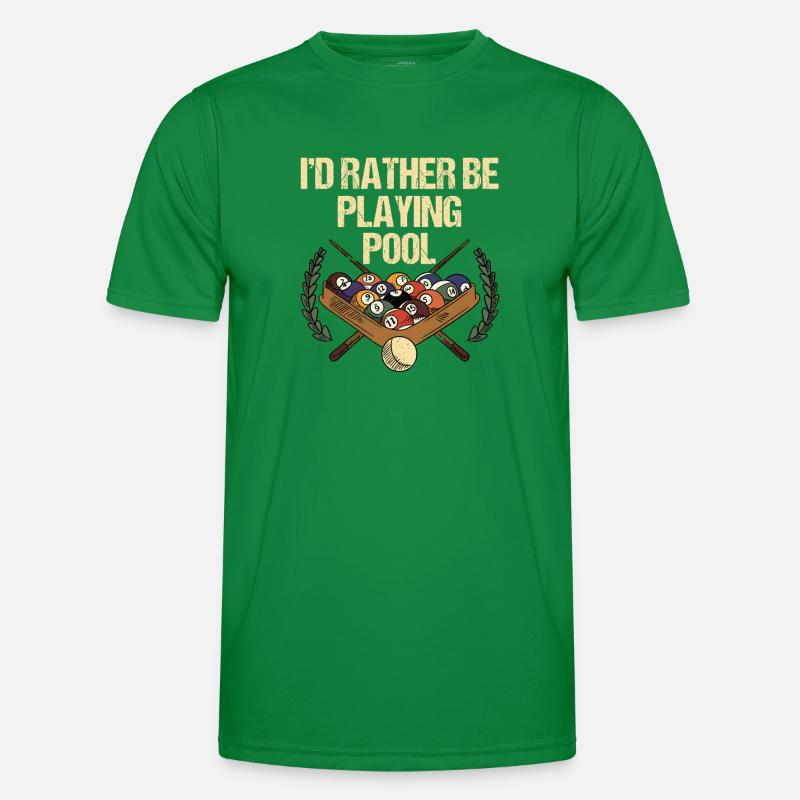 Snooker Pool Billard Männer Funktions-T-Shirt