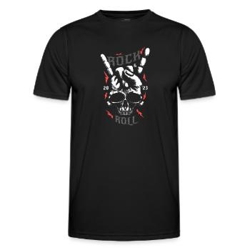 Rock 'n' Roll 2023 - T-shirt sport Homme - noir - Devant - AI Model Male 178 dark (178cm)