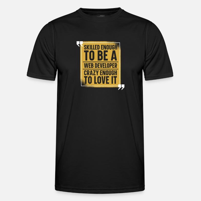 Web Entwickler Webdeveloper Web-Entwickler - Männer Funktions-T-Shirt - Schwarz