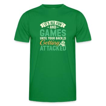 BJJ Brazilian Jiu-Jitsu - Men's Functional T-Shirt - kelly green - Front - AI Model Male 178 dark (178cm)