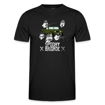 Brigade effrayante, Soldats fantômes - T-shirt sport Homme - noir - Devant - AI Model Male 178 dark (178cm)