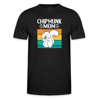 Chipmunk Rodent Gift - Men's Functional T-Shirt - black - Front - AI Model Male 178 dark (178cm)