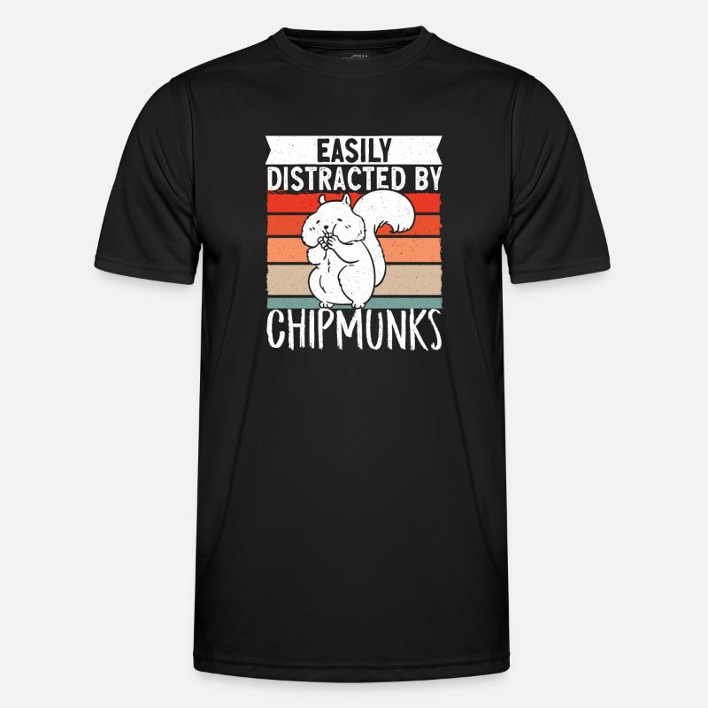 Chipmunk Rodent Gift - Men's Functional T-Shirt - black