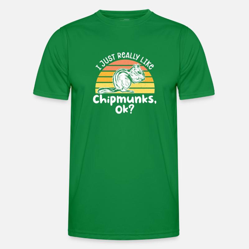 Chipmunk Rodent Gift Men's Functional T-Shirt